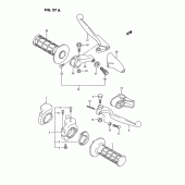 Схема вузла: Пульт управління рульовий (Model s) для Suzuki RM125