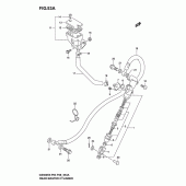 Схема узла: Задний тормозной цилиндр (Model k4/k5/k6) для Suzuki GS500