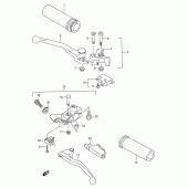 Схема узла: Ручки руля для Suzuki VZ800 Marauder