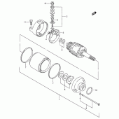 Схема узла: Стартер электрический для Suzuki GSX-R750