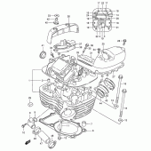 Схема вузла: Головка циліндра (Rear) для Suzuki VS800 Boulevard S50