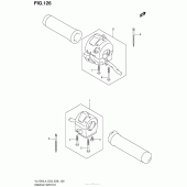 Схема вузла: Пульт управління рульовий (Vl1500L4 E03) для Suzuki VL1500 Boulevard C90 BOSS