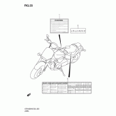 Схема вузла: Інформаційні наклейки для Suzuki VZR1800 Intruder M1800R/ Boulevard M109R