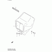 Схема вузла: Накладка фари (Model k1) для Suzuki DR-Z250