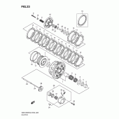 Схема узла: Сцепление для Suzuki GSX1250