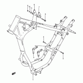 Схема вузла: Рама для Suzuki LS650 Savage
