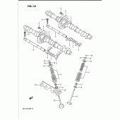 Схема узла: Распредвал & Клапан для Suzuki GSX-R1100