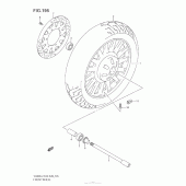 Схема вузла: Переднє колесо (Vl800C E28) для Suzuki VZ800 Boulevard M50