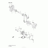 Схема вузла: Масляний насос для Suzuki AN400 Burgman (EU analogue of SkyWave)