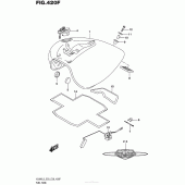 Схема узла: Топливный бак (Vl800Bl5 E28) для Suzuki VL800 Boulevard C50