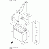 Схема вузла: Акумулятор для Suzuki AN650 Burgman (EU analogue of SkyWave)