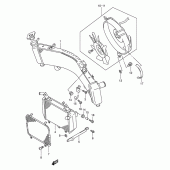 Схема узла: Радиатор для Suzuki TL1000