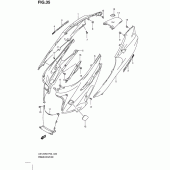 Схема узла: Боковые панели (Model k8) для Suzuki UX125 Sixteen