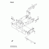 Схема вузла: Задній важіль підвіски Suzuki GSF1200 Bandit