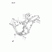 Схема вузла: Рама для Suzuki TS185