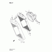 Схема узла: Радиатор для Suzuki VZ800 Intruder M800/ Boulevard M50