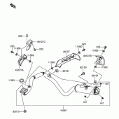 Схема вузла: Вихлопна система для Suzuki DR-Z110