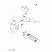 Схема вузла: Права ручка керма (With out e24) для Suzuki DR-Z400 DR-Z400