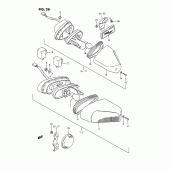 Схема вузла: Поворотники для Suzuki GSX1100