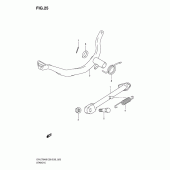 Схема вузла: Підставка для Suzuki DR-Z70