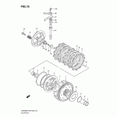 Схема вузла: Зчеплення для Suzuki GZ250 Marauder