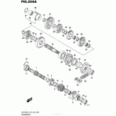 Схема вузла: Трансмісія для Suzuki GSX-R600