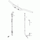 Схема узла: Руль & Тросики (With out e24) для Suzuki DR-Z400 DR-Z400E