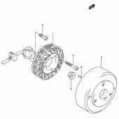 Схема вузла: Статор & Ротор для Suzuki GZ125 Marauder