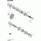 Схема вузла: Transmission (Vzr1800Bzl5 E33) для Suzuki VZR1800 Boulevard M109R BOSS