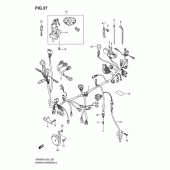 Схема вузла: Електропроводка (Sv650k3/k4/uk3/uk4) для Suzuki SV650