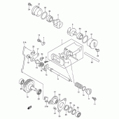 Схема вузла: Клапан вихлопу (Model k1) для Suzuki RM250