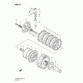 Схема узла: Сцепление для Suzuki TU250