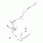 Схема узла: Подножка & Задний тормоз для Suzuki LS650 Savage