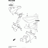 Схема вузла: Side Cover (Vzr1800Bzl5 E33) для Suzuki VZR1800 Boulevard M109R BOSS