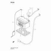 Схема вузла: Акумулятор для Suzuki GSX-R1000