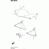 Схема вузла: Підкрилок для Suzuki GSX-R750