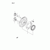 Схема вузла: Привід стартера Suzuki VS1400 Intruder 1400