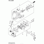 Схема вузла: Задній ліхтар (Stop-сигнал) (Sfv650Al5 E33) для Suzuki SFV650 Gladius