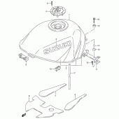 Схема вузла: Паливний бак для Suzuki RF900