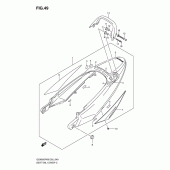 Схема узла: Задний подседельный обтекатель (Model k8: cwh, egr) для Suzuki GSX650