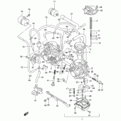 Схема вузла: Карбюратор (Gs500hk3/huk3) для Suzuki GS500