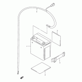 Схема вузла: Акумулятор для Suzuki DR125