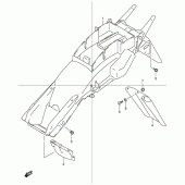 Схема узла: Заднее крыло для Suzuki GSF600 Bandit S