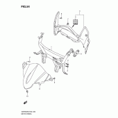 Схема вузла: Приладова панель (With cowling) для Suzuki GSF650 Bandit S