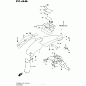 Схема узла: Заднее крыло для Suzuki DR-Z400 DR-Z400S