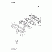 Схема вузла: Спідометр (An400k7/zk7/k8/zk8/k9/l0) для Suzuki AN400 Burgman (EU analogue of SkyWave)
