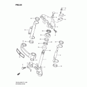 Схема узла: Рулевая траверса (En125-2ak9) для Suzuki EN125