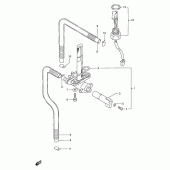 Схема вузла: Паливний кран (Model p/r) для Suzuki GSX-R1100