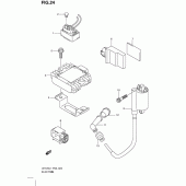 Схема узла: Электрооборудование для Suzuki UH125 Burgman