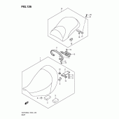 Схема узла: Сиденье (Vlr1800l1 e19) для Suzuki VLR1800 Intruder C1800R/ Boulevard C109R
